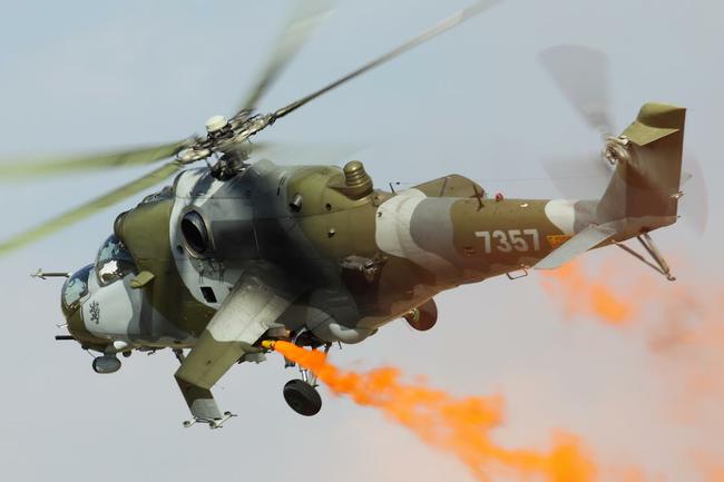 Występ czeskiego Mi-24D